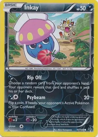 Roaring Skies Inkay #41/108 reverse holo